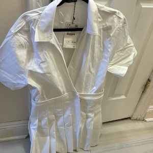 White tennis skirt dress